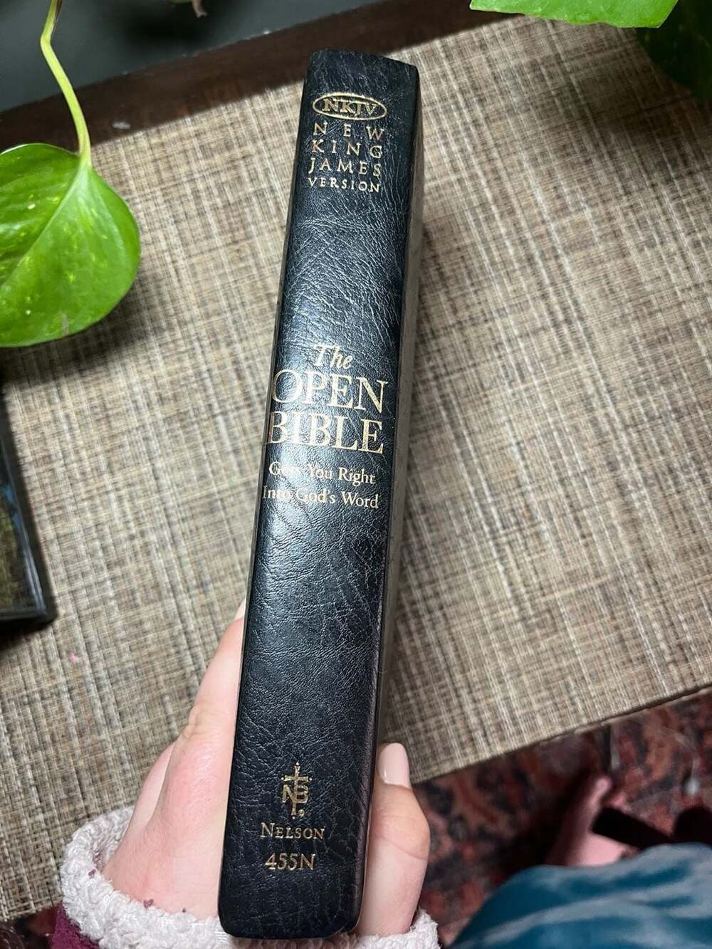 Thomas Nelson NKJV The Open Bible Expanded Edition 455N Bonded Leather